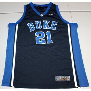 VINTAGE Duke Blue Devils #21 Jersey Mens XL Black Nike Elite Basketball NCAA